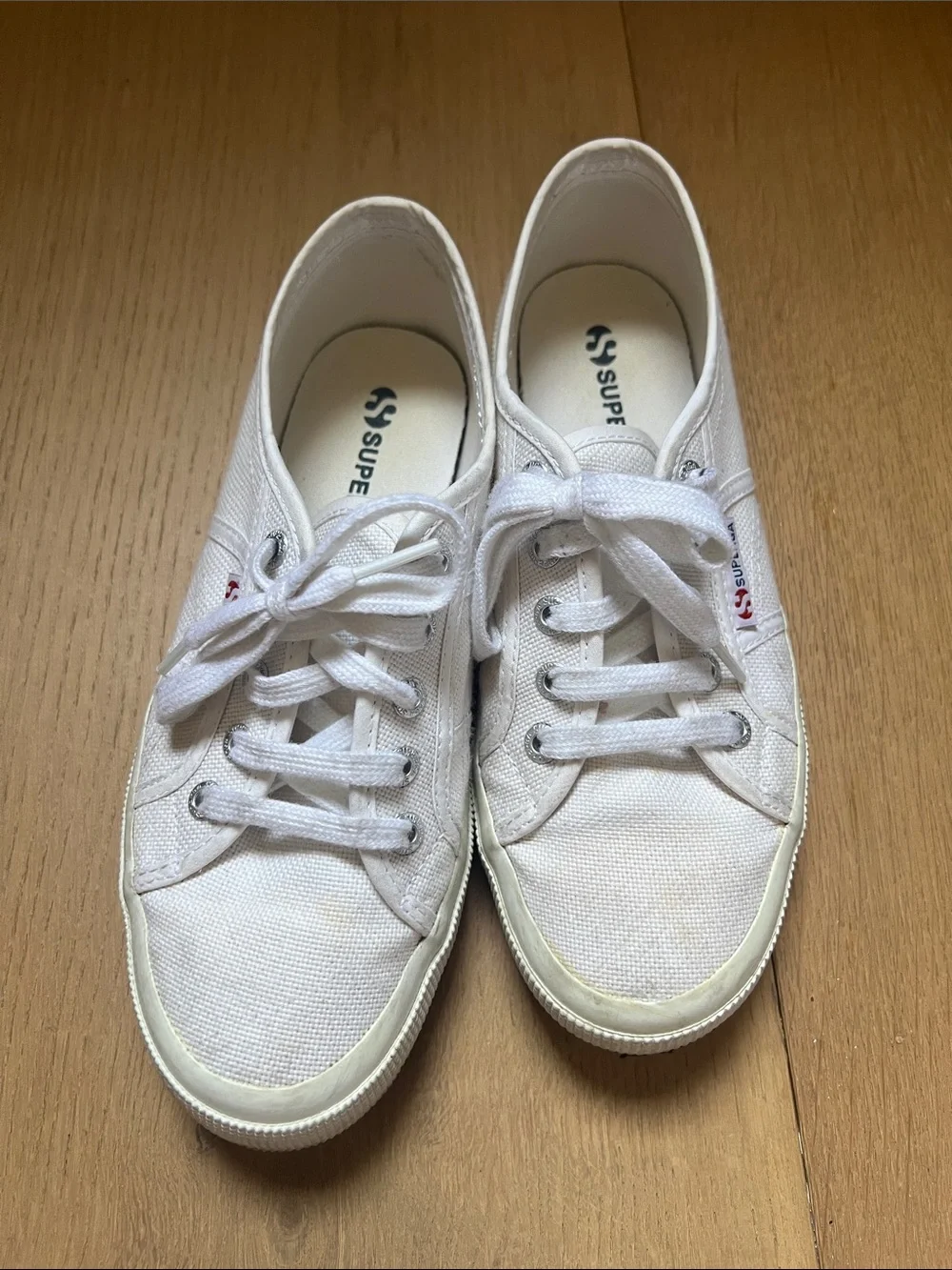 Superga Classic White Canvas Sneakers